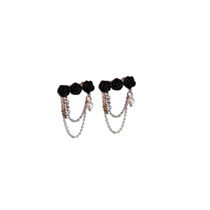 Floral Alloy Ear Cuff