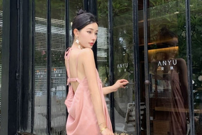 Spaghetti Strap Plain Maxi Sheath Dress