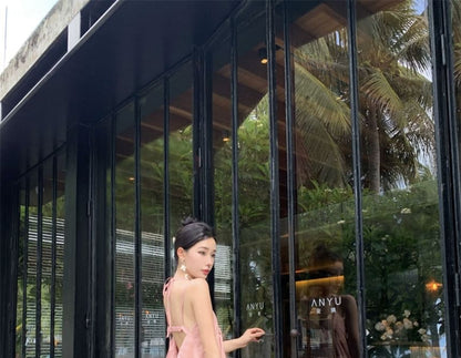 Spaghetti Strap Plain Maxi Sheath Dress