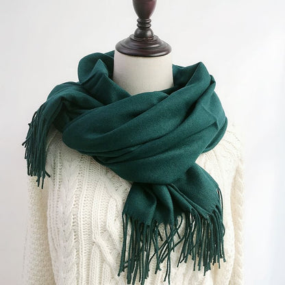 Plain Fringed Scarf