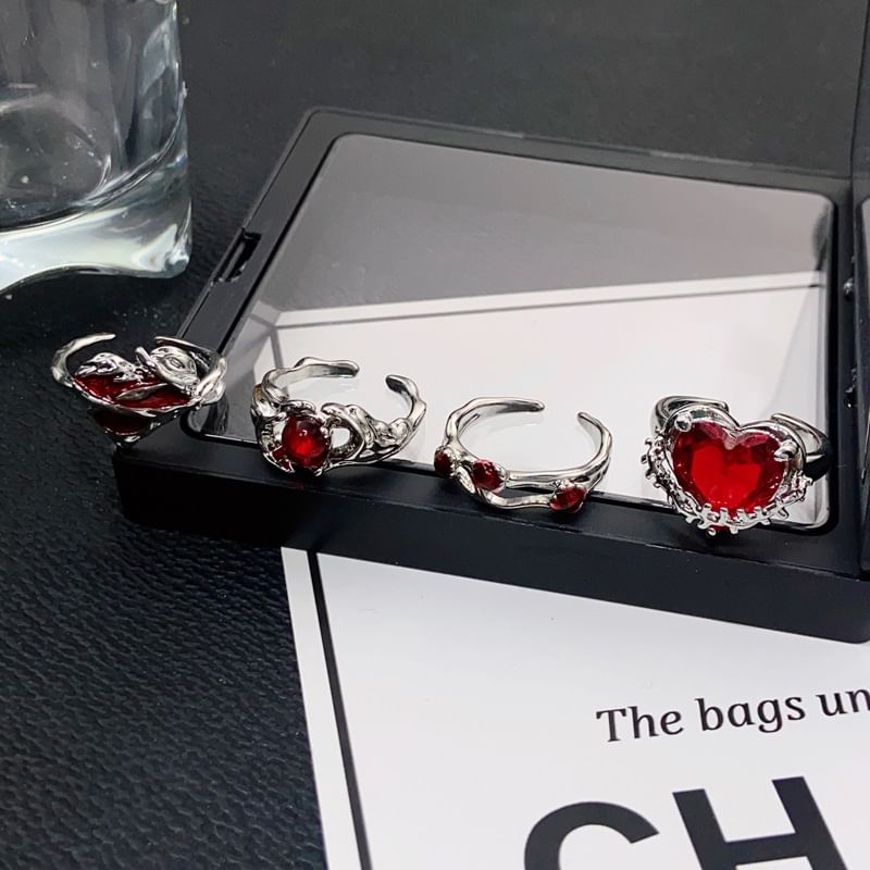 Irregular Gemstone Open Ring