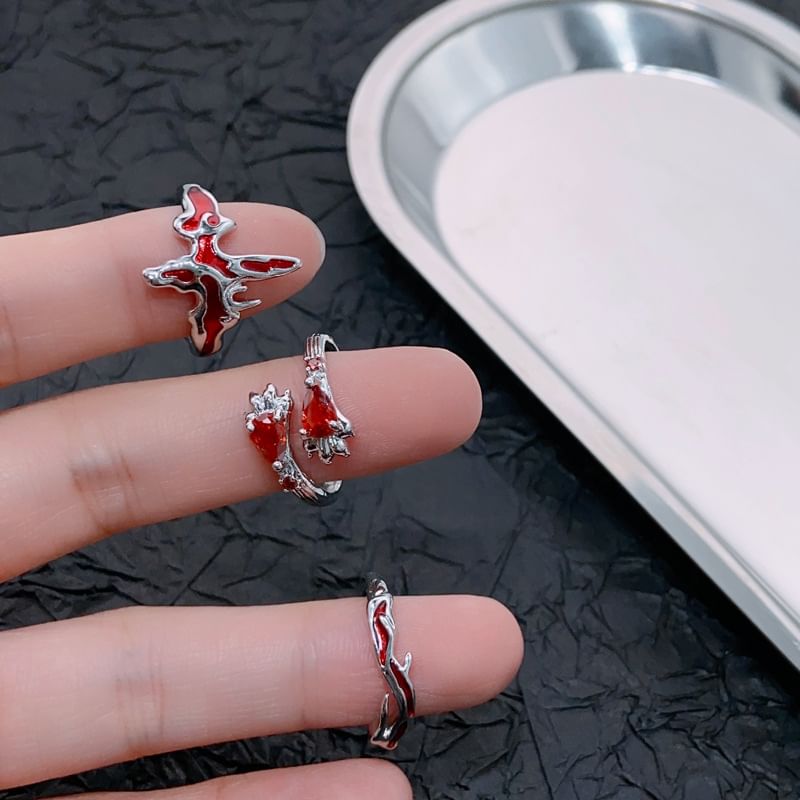 Irregular Gemstone Open Ring