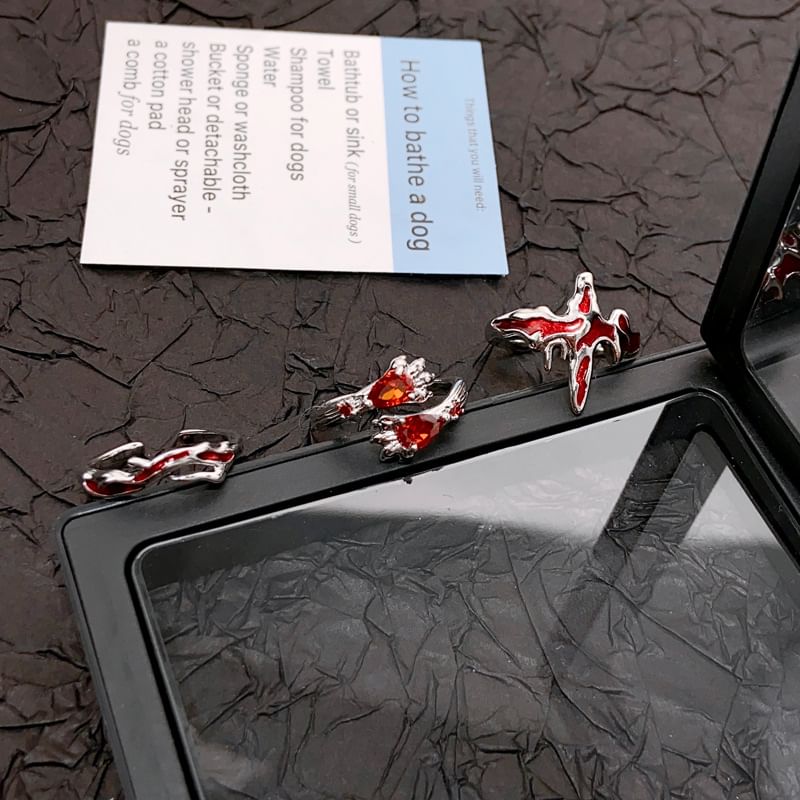 Irregular Gemstone Open Ring