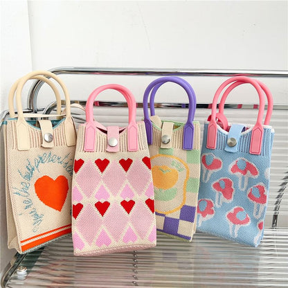 Patterned Mobile Phone Crossbody Bag