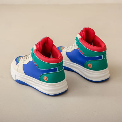 Color Block High Top Sneakers