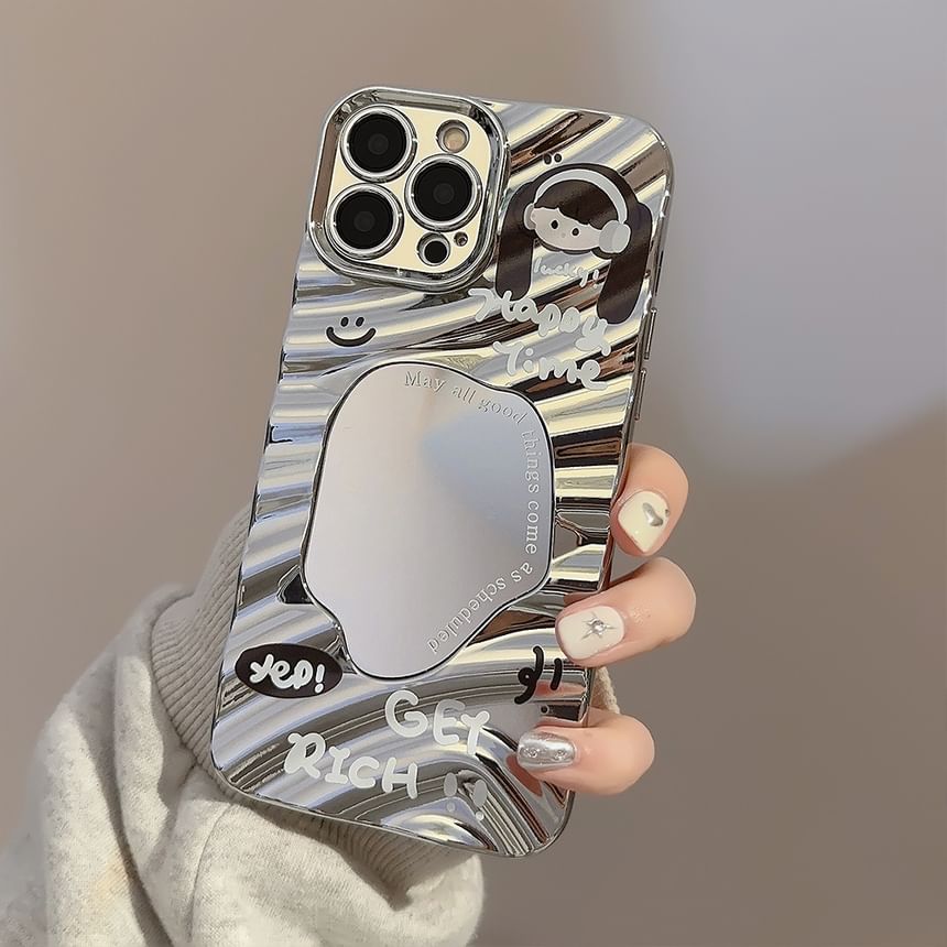 Cartoon Mirrored Phone Case