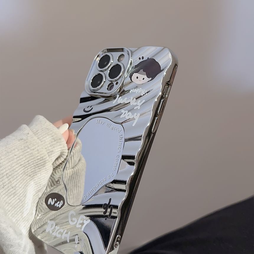 Cartoon Mirrored Phone Case