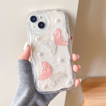 Butterfly Faux Pearl Phone Case