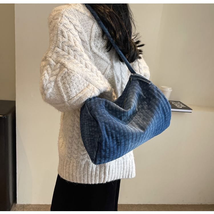 Sac à bandoulière en denim rayé