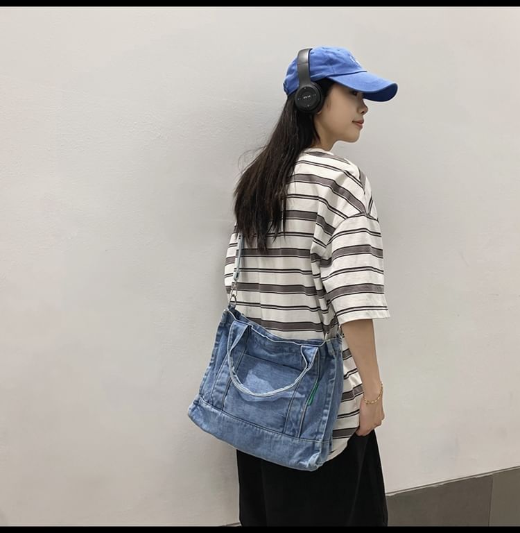 Denim Crossbody Bag