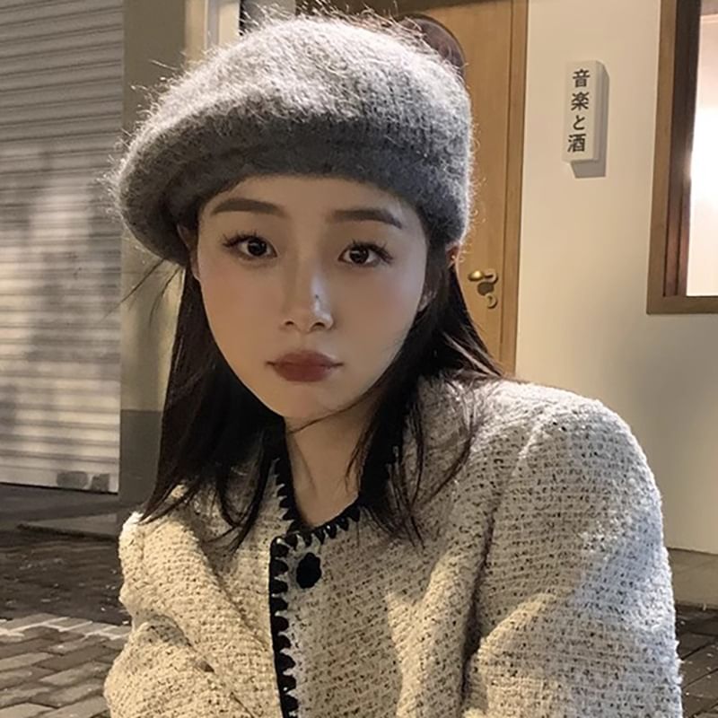 Knit Plain Beret