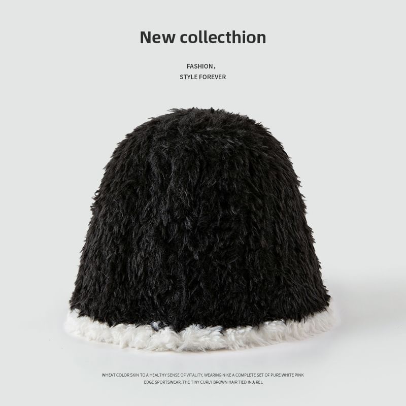 Contrast Trim Cloche Hat