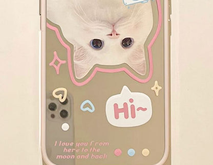 Cat Mirrored Phone Case