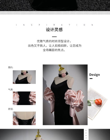 Sheath Gown Back Neck Bow Halter Evening