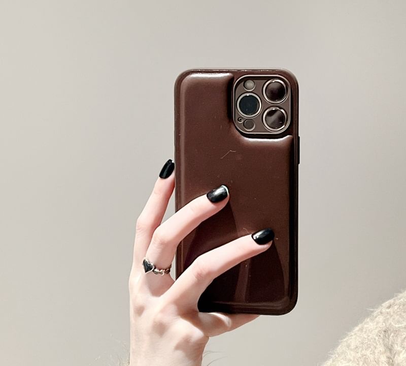 Phone Faux Leather Case Plain