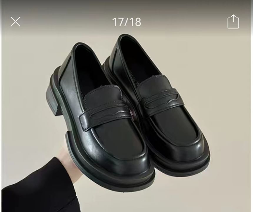 Plain Penny Loafers