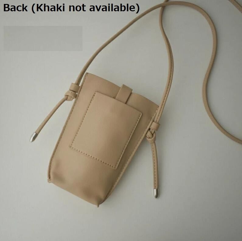 Plain Faux Leather Mobile Phone Crossbody Bag
