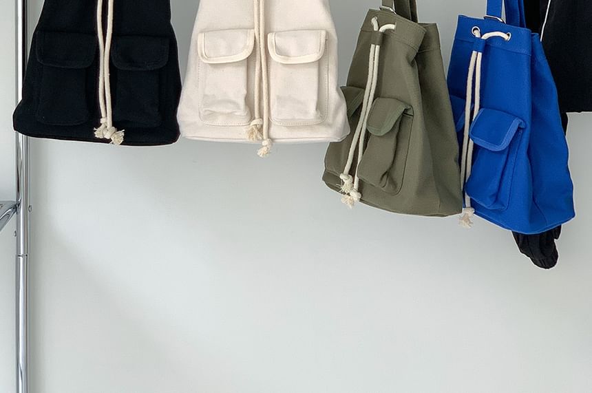 Plain Drawstring Sling Bag