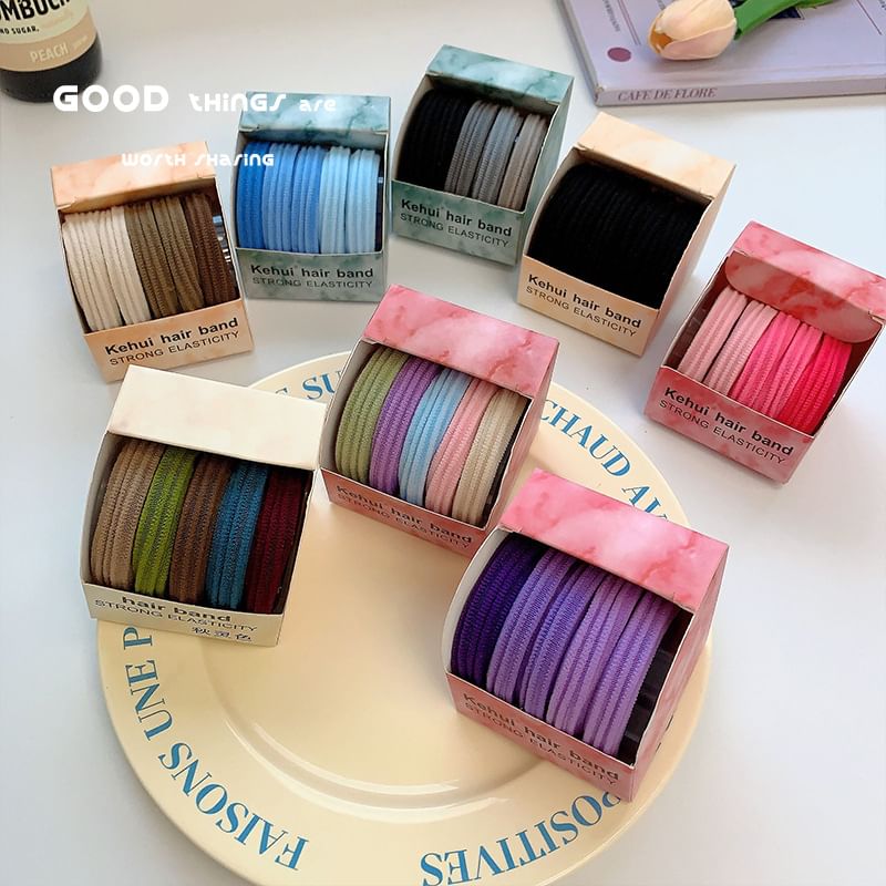 Plain Hair Tie Set