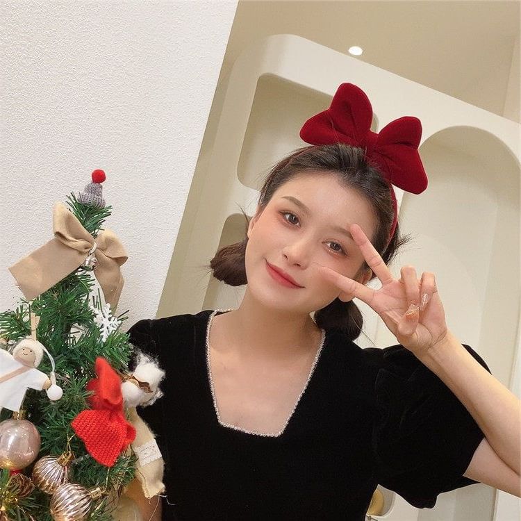 Bow Velvet Headband