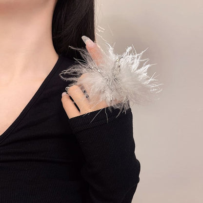 Feather Open Ring Alloy