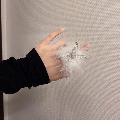 Feather Open Ring Alloy