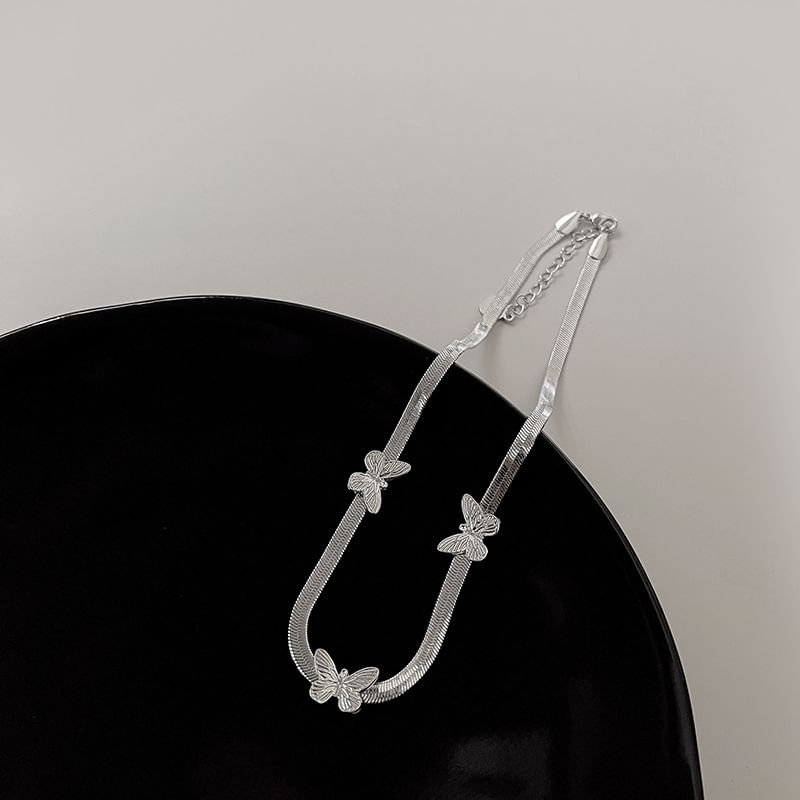 Alloy Butterfly Choker