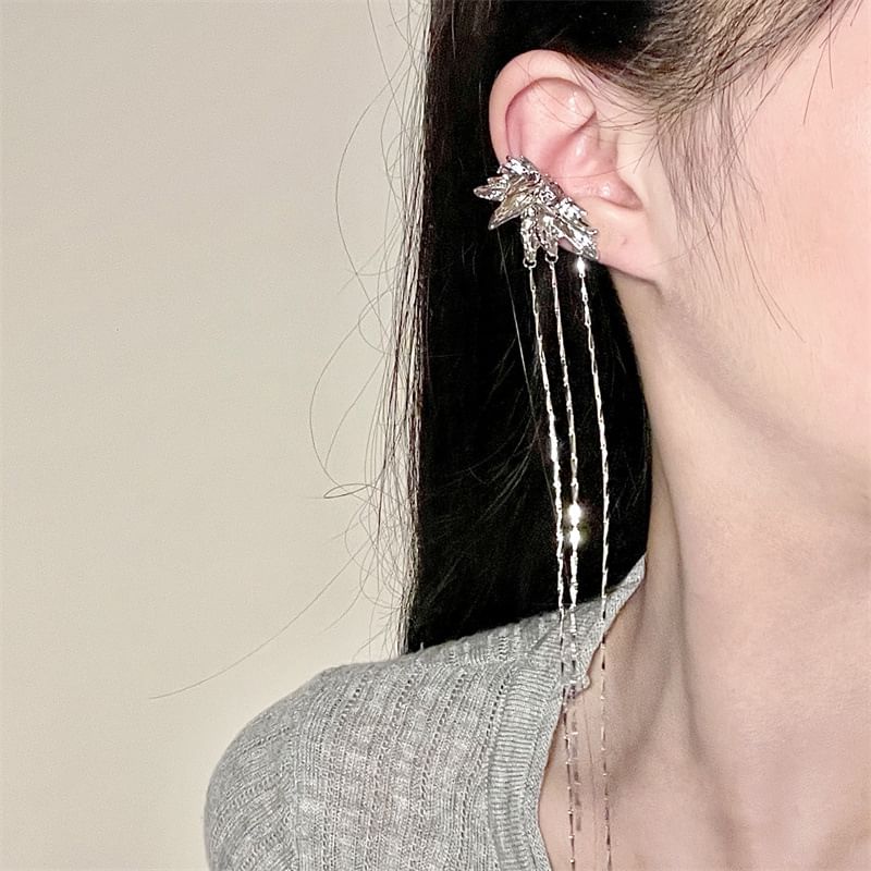 Butterfly Earring Alloy Threader Cuff