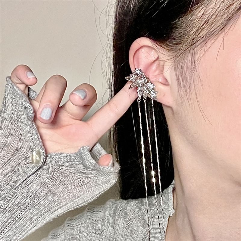 Butterfly Earring Alloy Threader Cuff