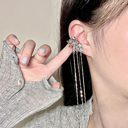 Butterfly Earring Alloy Threader Cuff