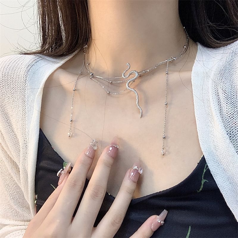 Layered Choker Alloy Snake
