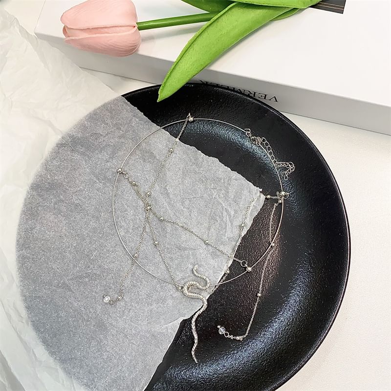 Layered Choker Alloy Snake