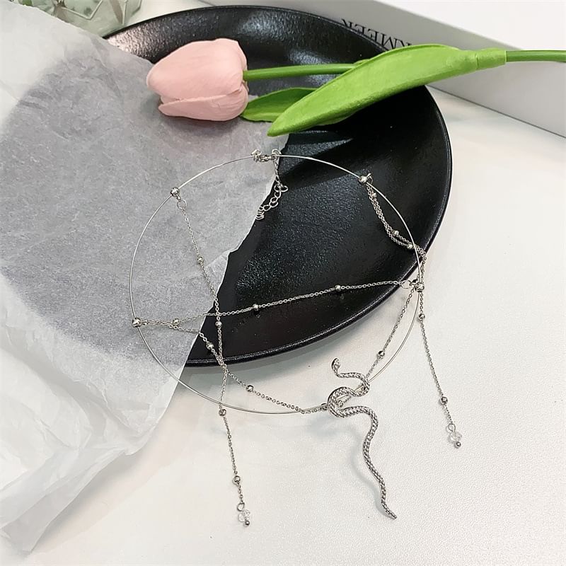 Layered Choker Alloy Snake
