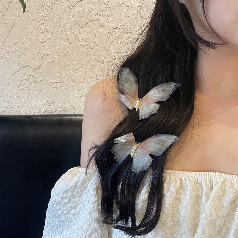 Hair Acrylic Butterfly Clip