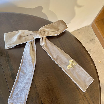 Bow Velvet Hair Clip
