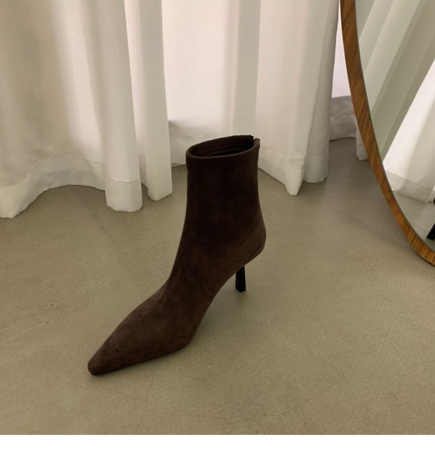 Boots Short Heel High Pointy