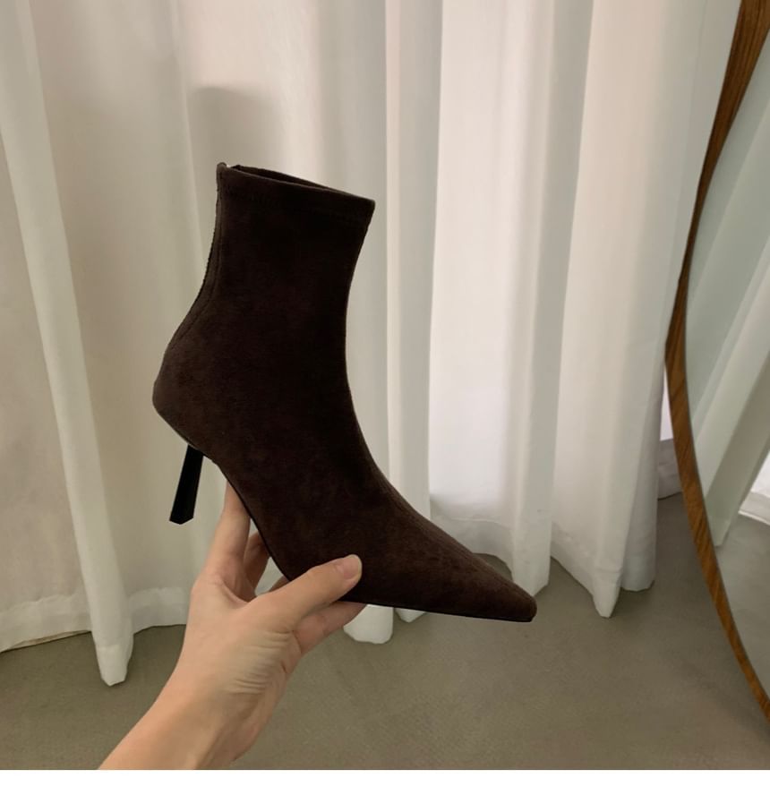 Boots Short Heel High Pointy