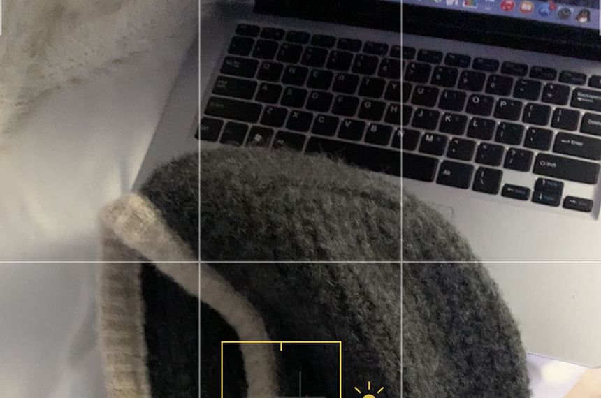 Two Tone Buttoned Knit Balaclava