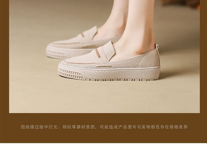 Contrast Trim Platform Slip-Ons