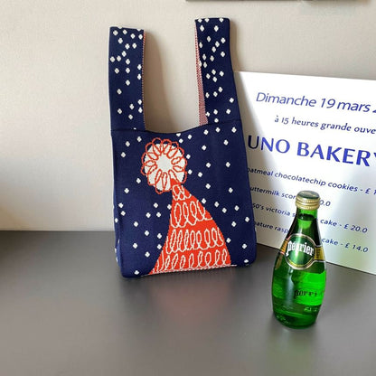 Christmas Knit Small Tote Bag ( Various Designs )