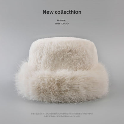 Plain Faux Fur Hat