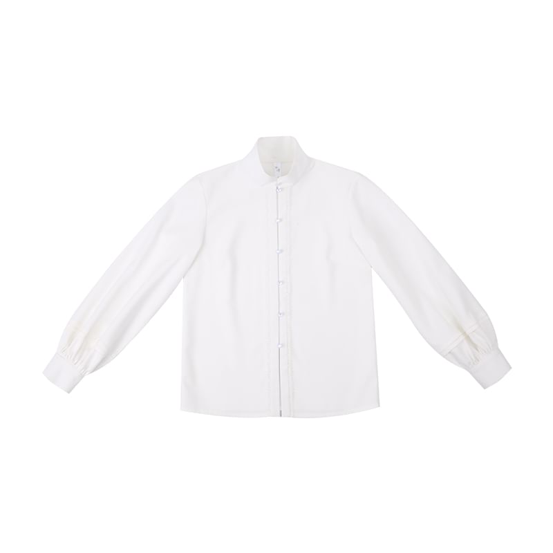 Long-Sleeve Plain Shirt