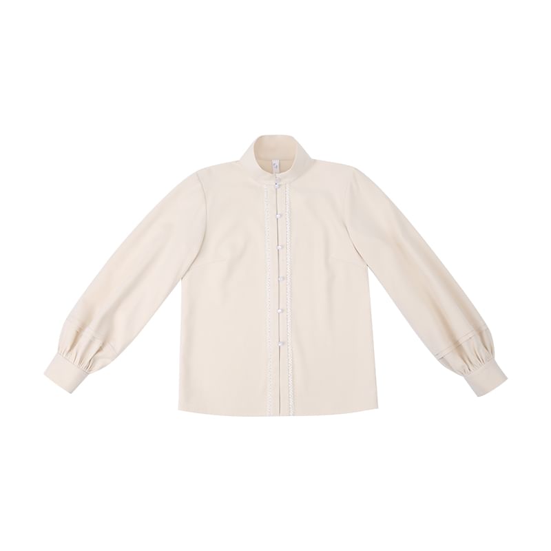 Long-Sleeve Plain Shirt