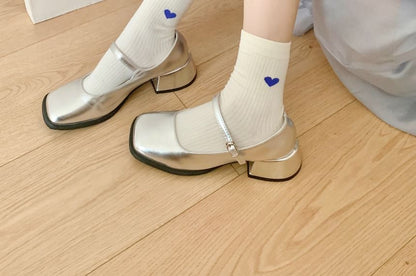 Heart Print Socks / Set