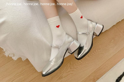 Heart Print Socks / Set