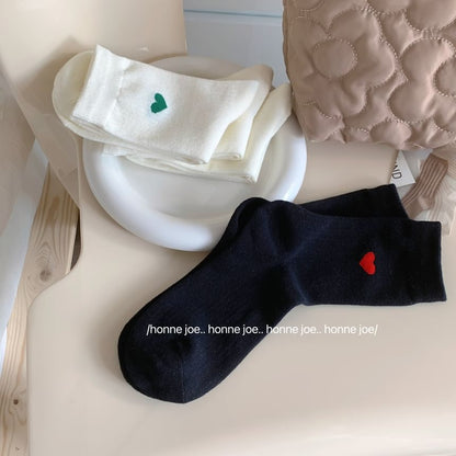Heart Print Socks / Set