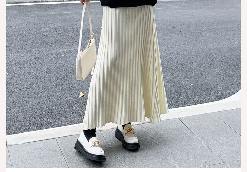 Knitted High-Rise Maxi Mermaid Skirt