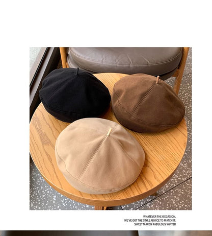 Plain Panel Beret