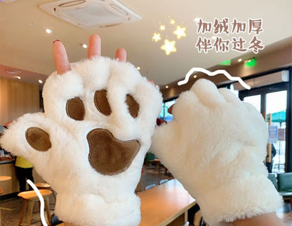 Cat Paw Fingerless Gloves