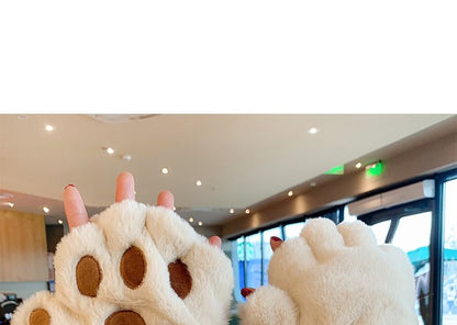 Cat Paw Fingerless Gloves
